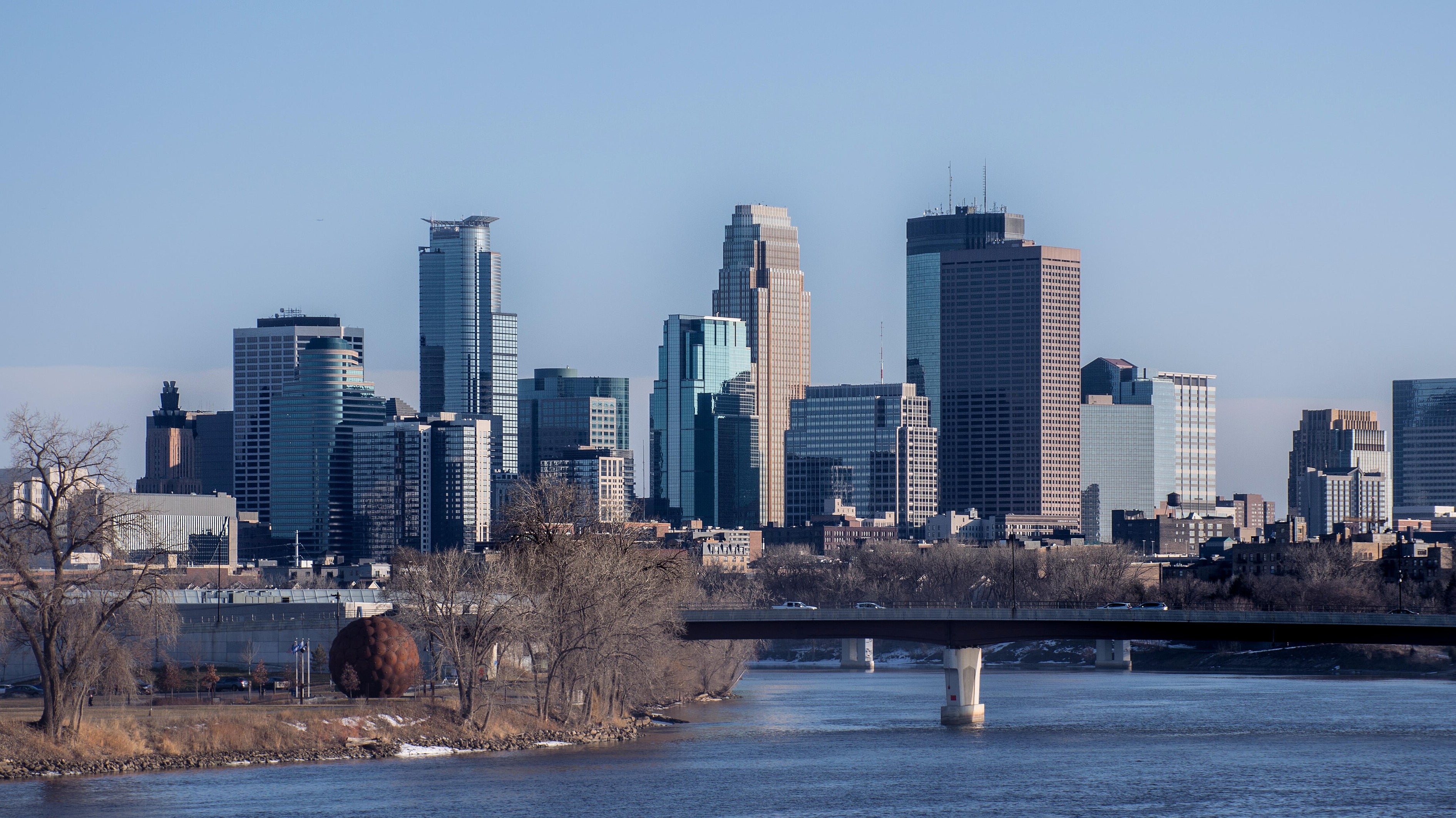 Minneapolis skyline summer view