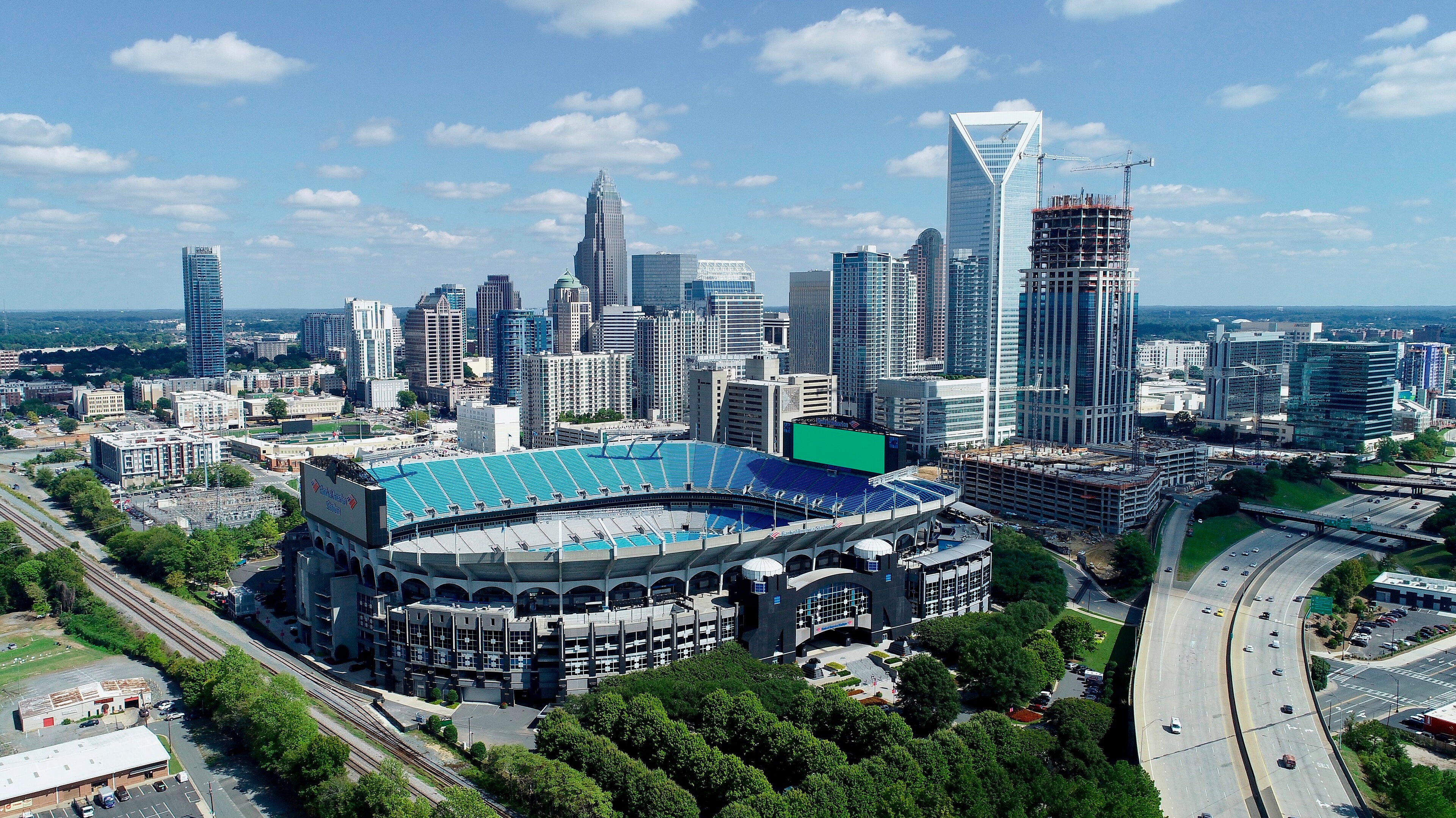 Charlotte skyline view