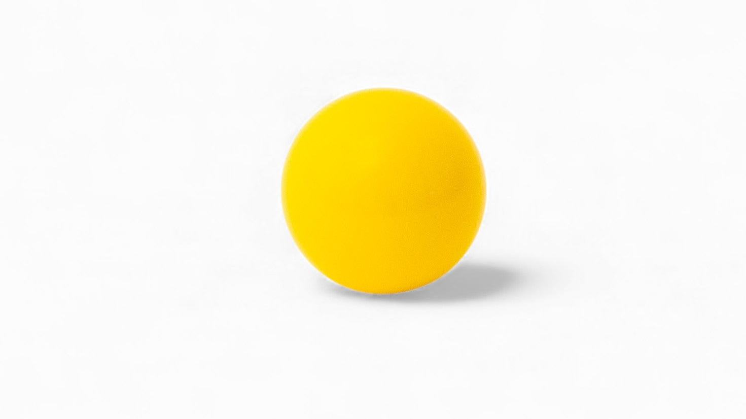 Yellow bocce pallino close up