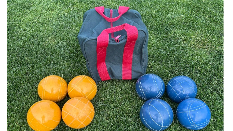 Bocce tips for throw accuracy with EPCO tournament set