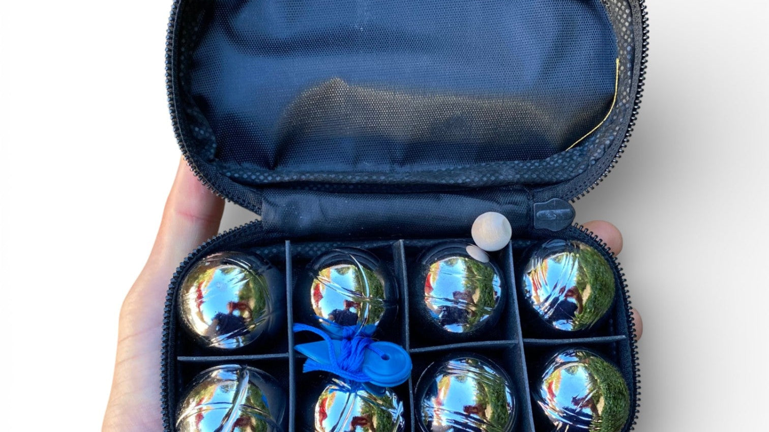 Bocce rules for 4-meter line with 30 mm mini metal set