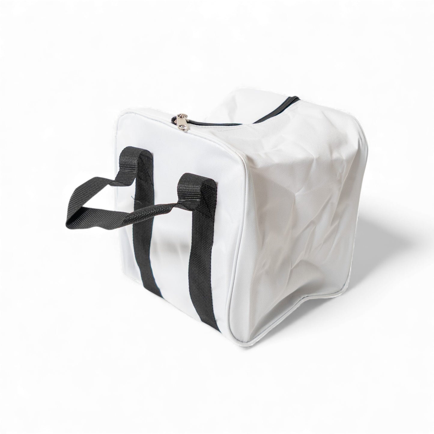 White Bocce Ball Bag - Black Handles