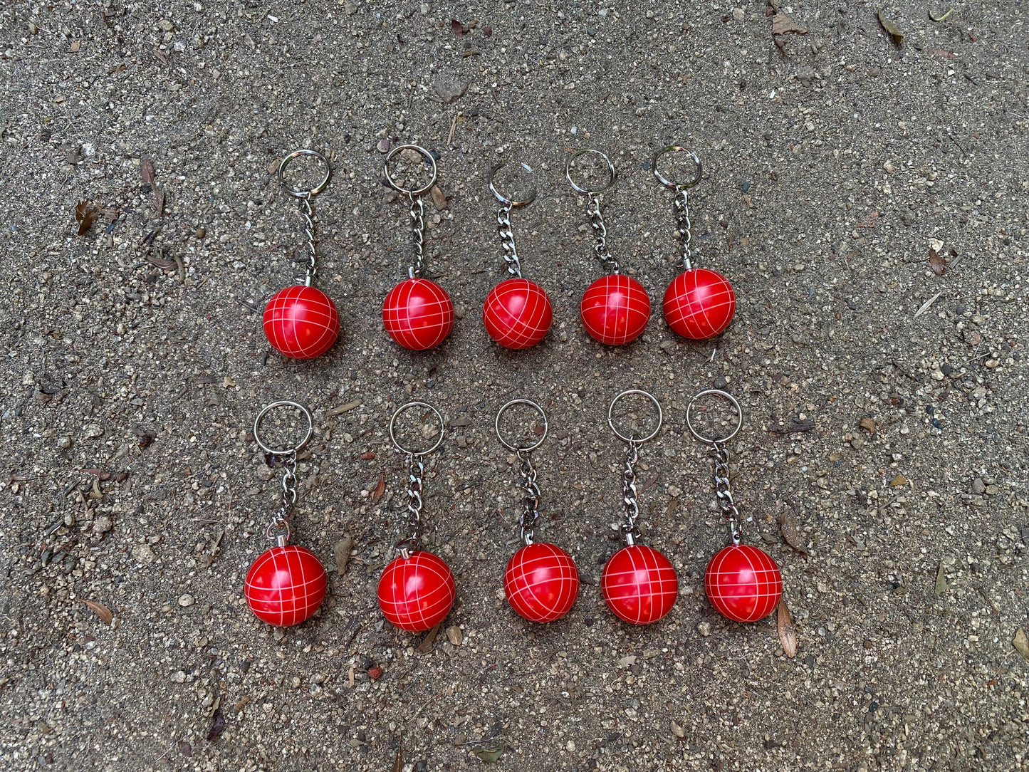 Bocce Ball Key Chains