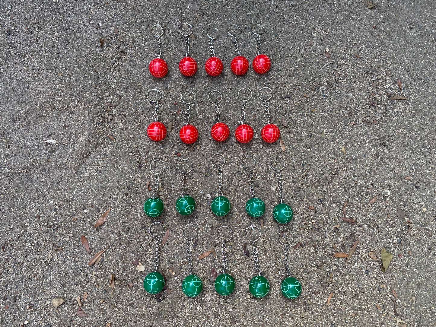 Bocce Ball Key Chains
