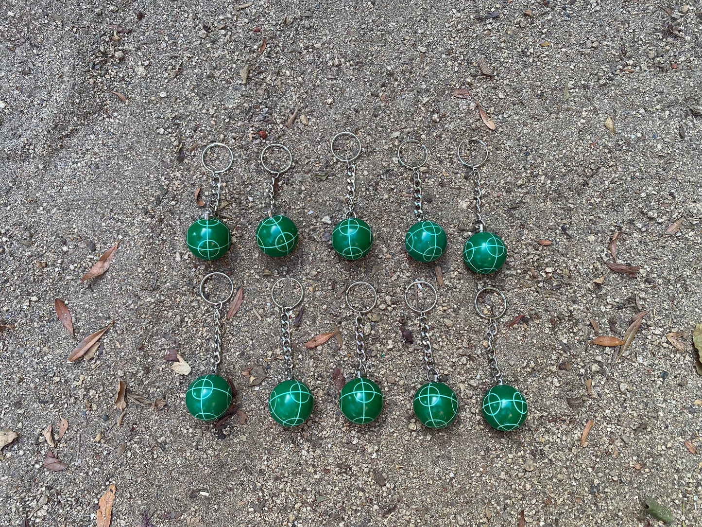 Bocce Ball Key Chains