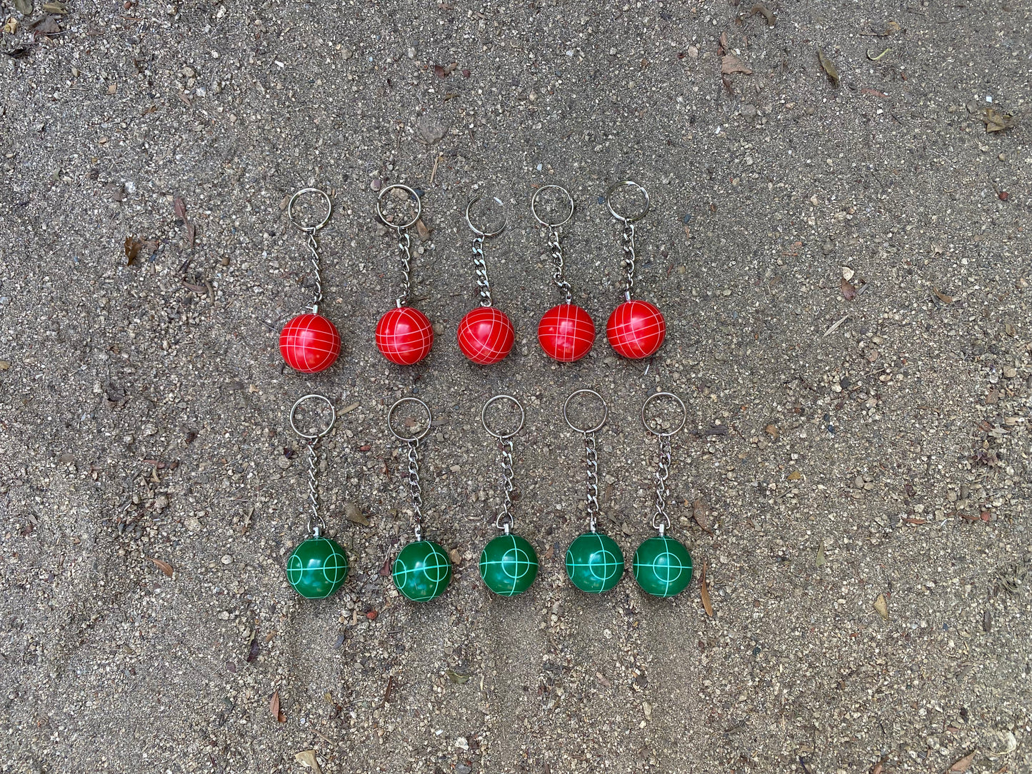 Bocce Ball Key Chains