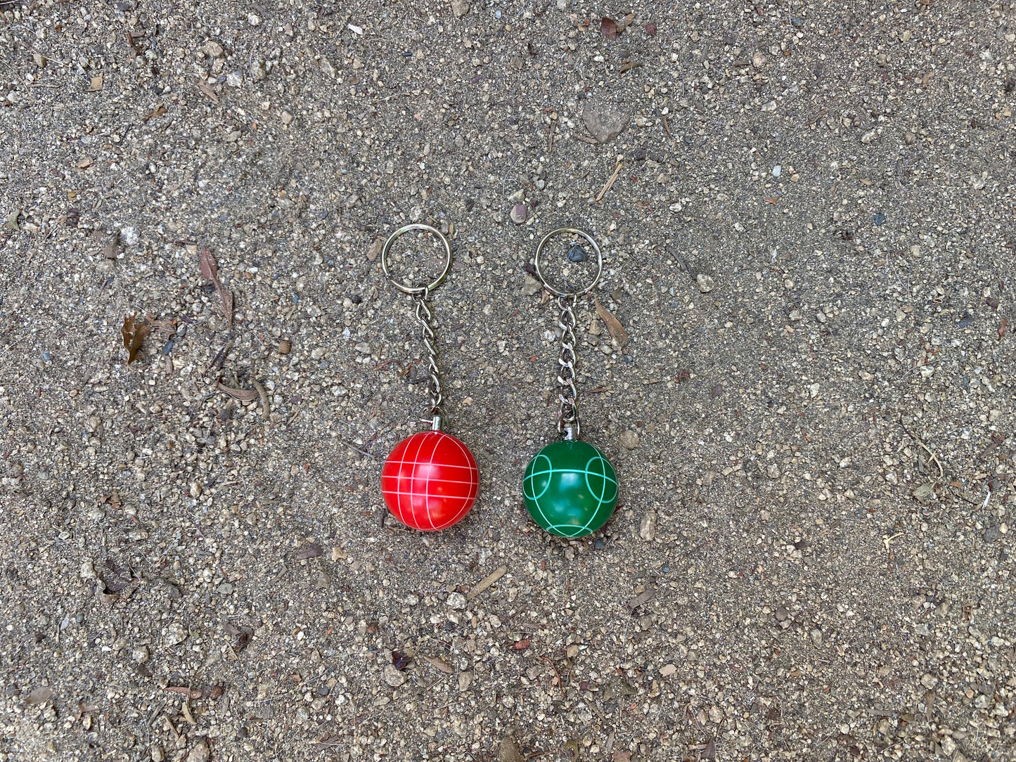 Bocce Ball Key Chains