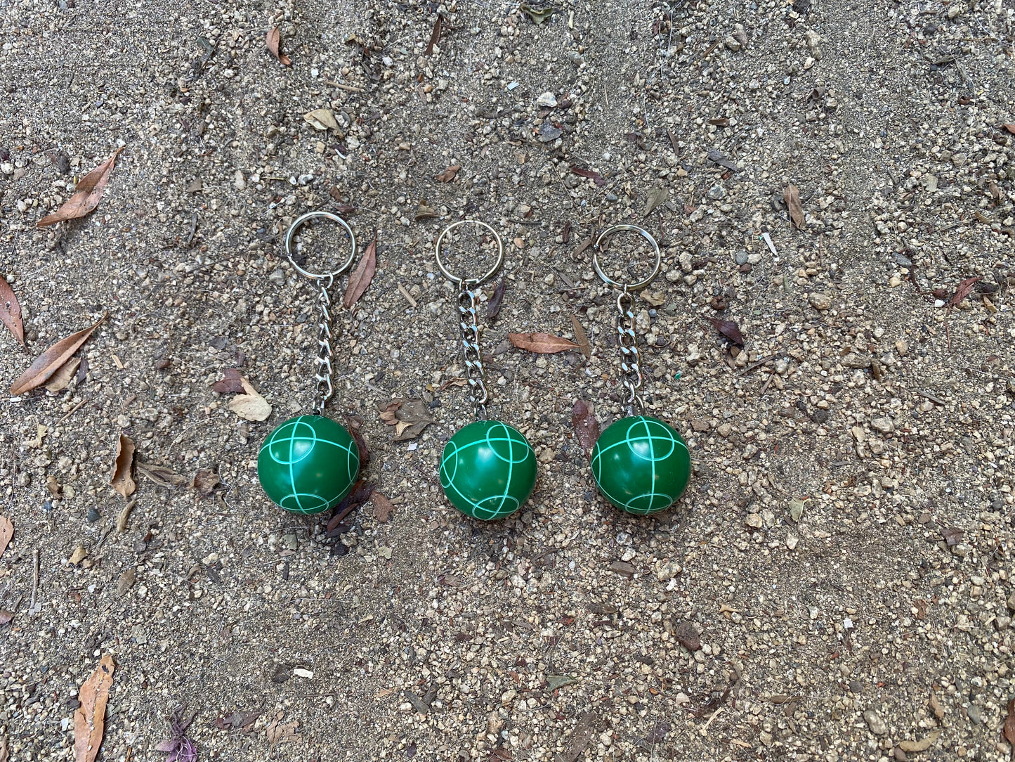 Bocce Ball Key Chains