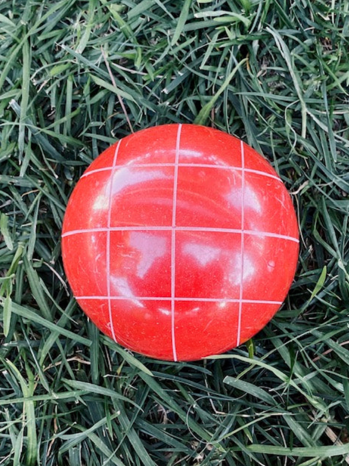 Choose from 8 Colors Replacement EPCO 107mm Bocce Ball with Criss Crossed stripes