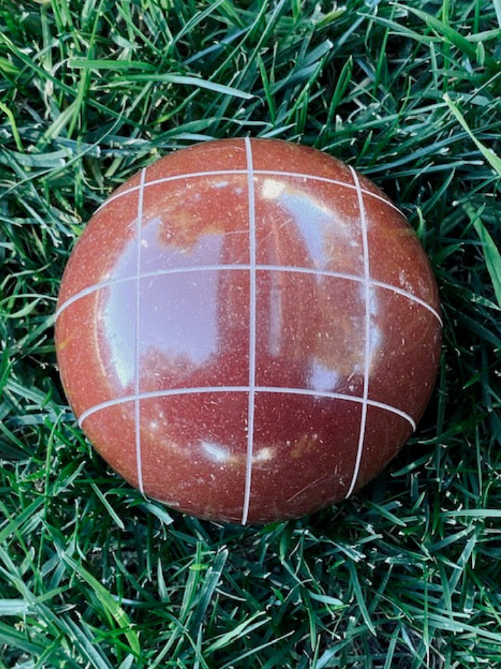 Choose from 8 Colors Replacement EPCO 107mm Bocce Ball with Criss Crossed stripes
