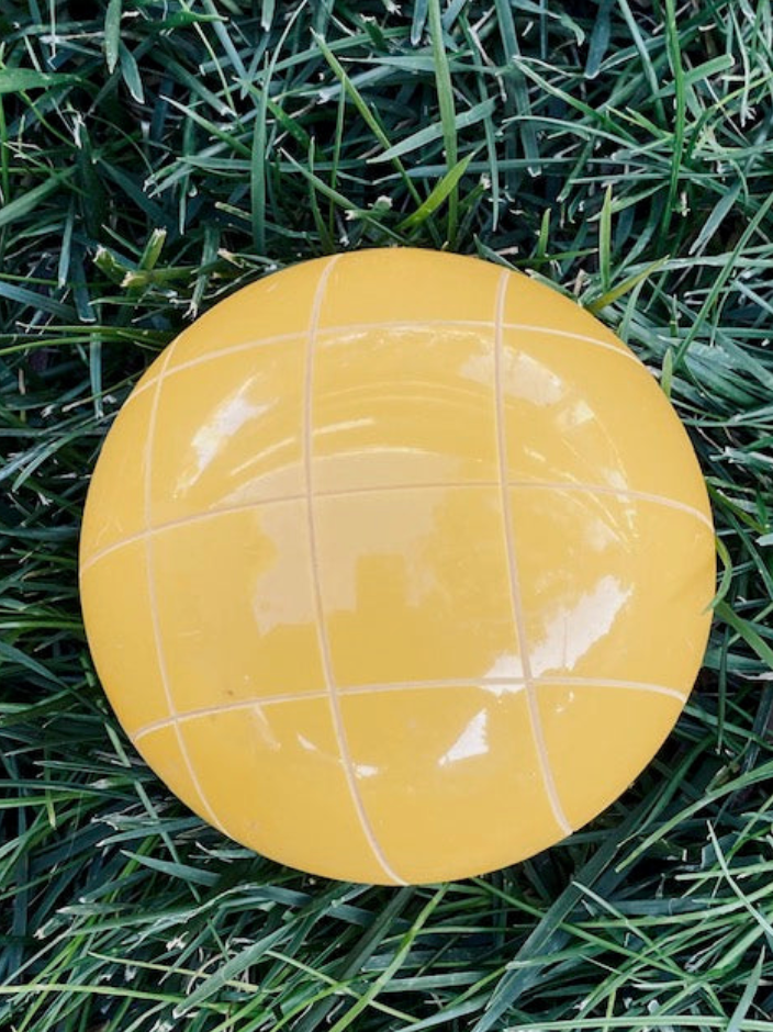 Choose from 8 Colors Replacement EPCO 107mm Bocce Ball with Criss Crossed stripes
