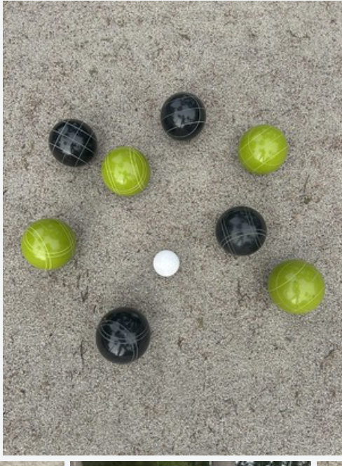 EPCO 107mm Tournament Quality Professional 8 ball Bocce Ball Set, Black/Rustic Green Balls Bag Included
