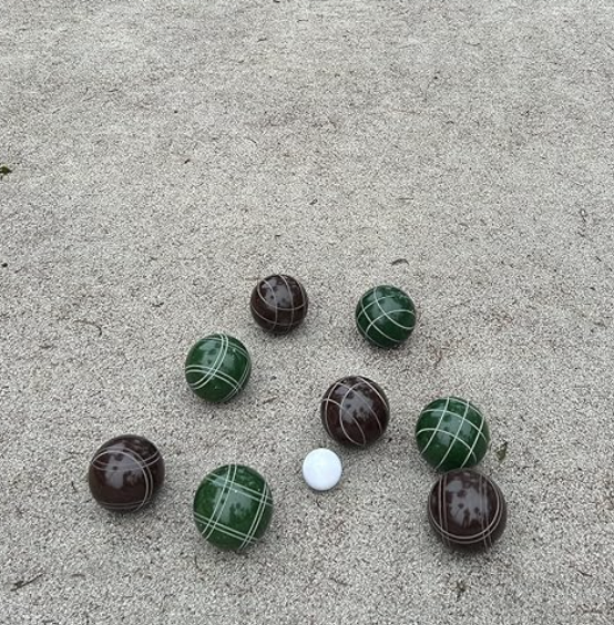 EPCO 107mm Tournament Quality Professional Bocce Ball Set, Espresso Brown/Dark Green Balls - Bag Included