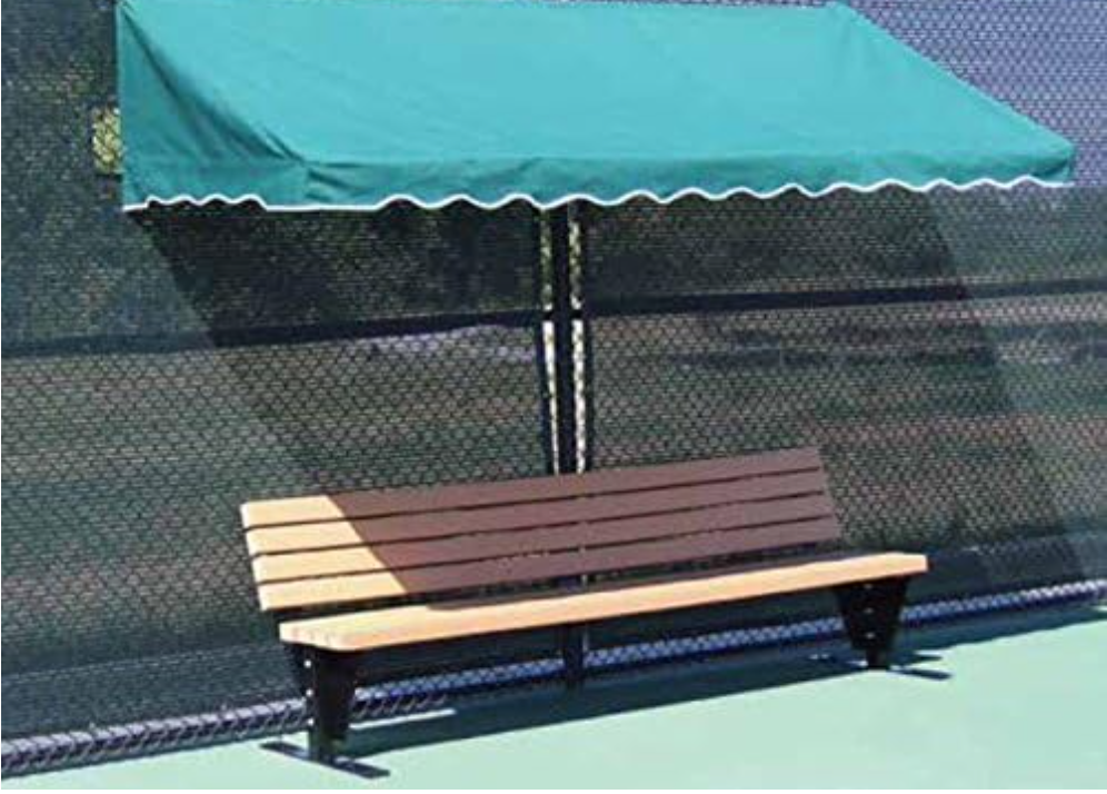 Har Tru Fence Cabana or Canopy- Green, 10'1 x 4' x 2.6 - includes all framework