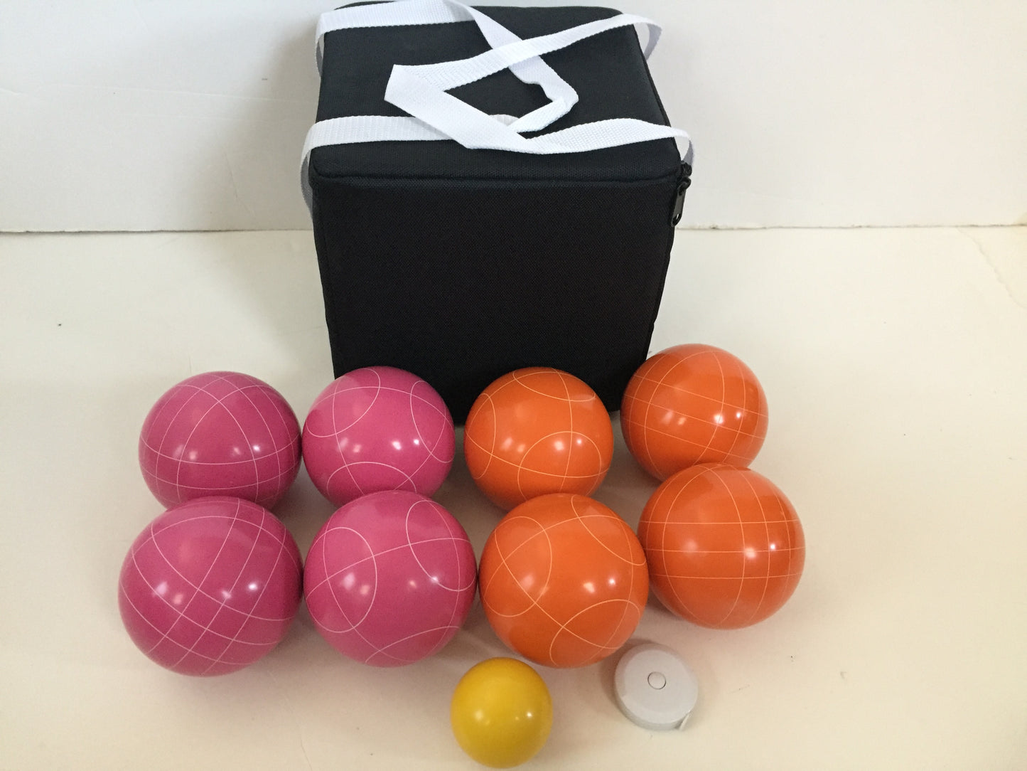 107mm with Orange and Pink Balls with Black Bag