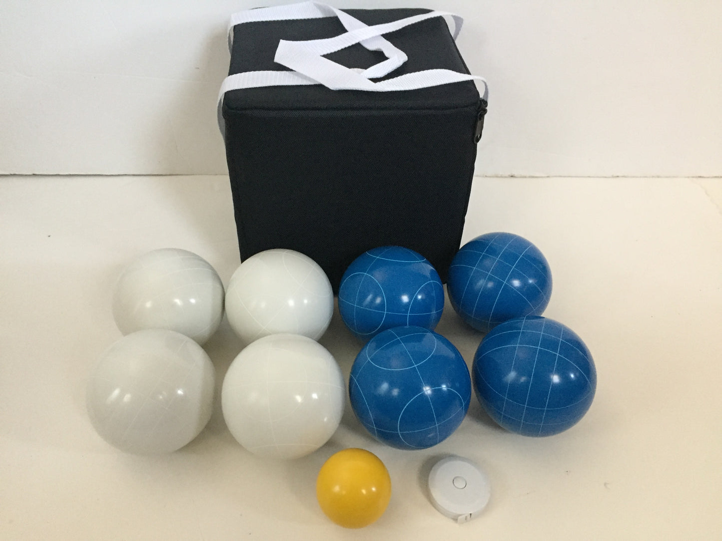 107mm with Blue and White Balls with Black Bag