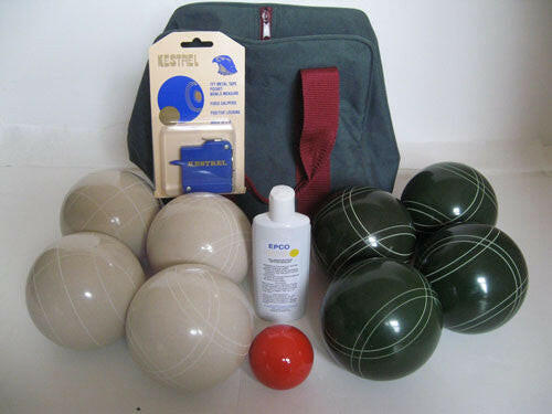 Basic EPCO Bocce package - 110mm White and Green balls.