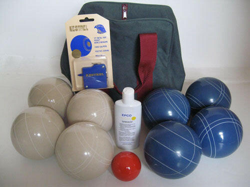 Basic EPCO Bocce package - 110mm White and Blue balls.