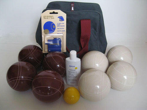 Basic EPCO Bocce package - 110mm Red and White balls.