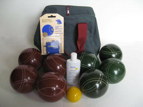 Basic EPCO Bocce package - 107mm Red and Green balls.