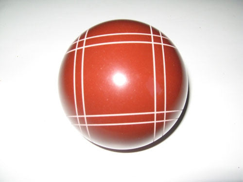 Replacement EPCO 114mm Bocce Ball Red or Green with Close Curvey stripes