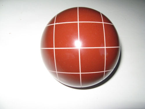 Replacement EPCO 114mm Red or Green Bocce Ball with Criss Crossed stripes