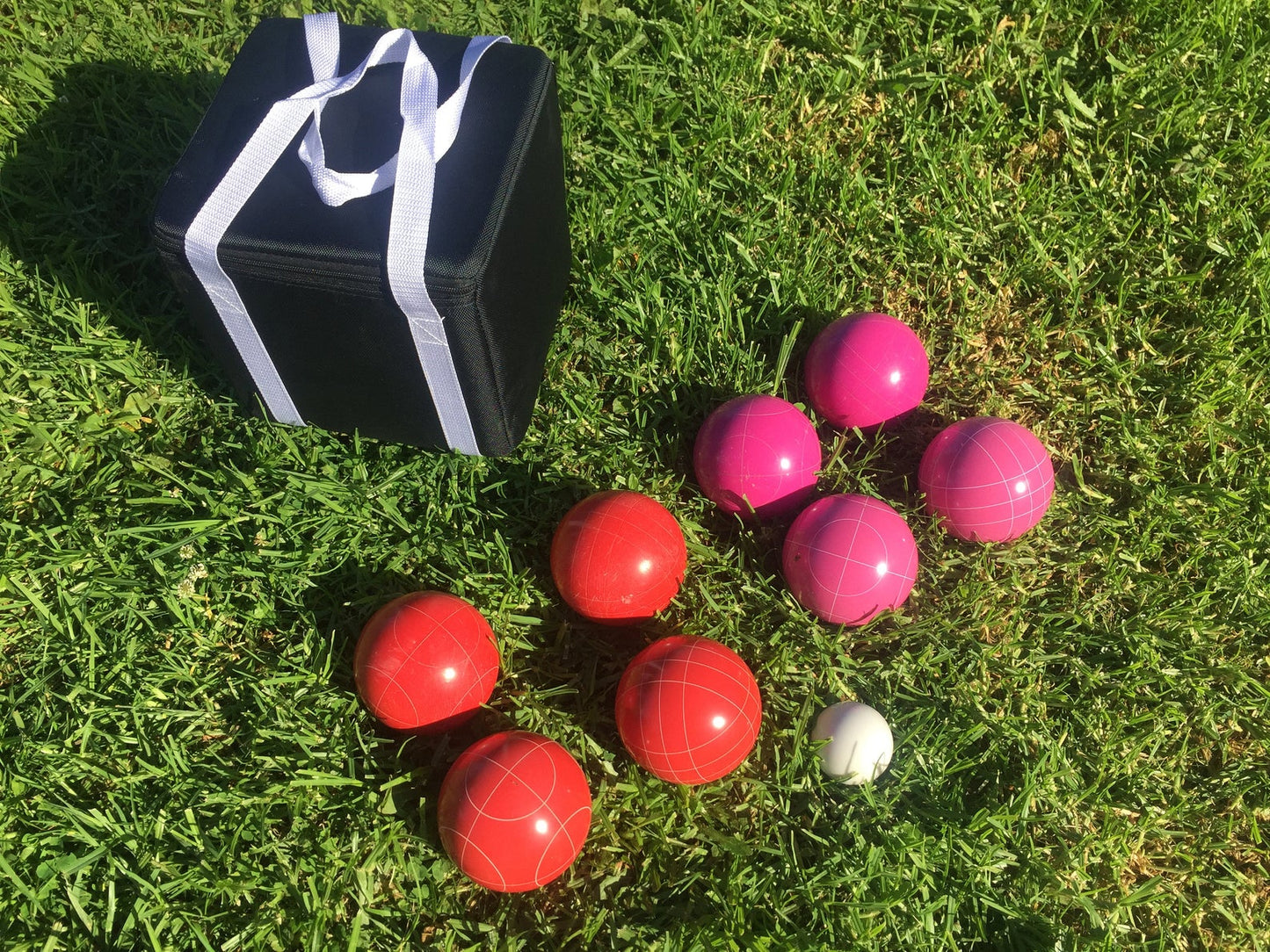 107mm with Pink and Red Balls with Black Bag