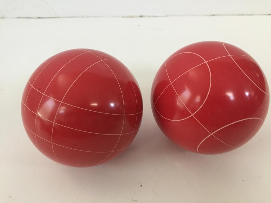 Choose from 9 colors Replacement 2 pack 107mm Family Bocce Balls with 2 different scoring patterns