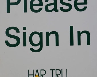Court Signs - "Please Sign In", 12" Wide x 10" high (140-56)