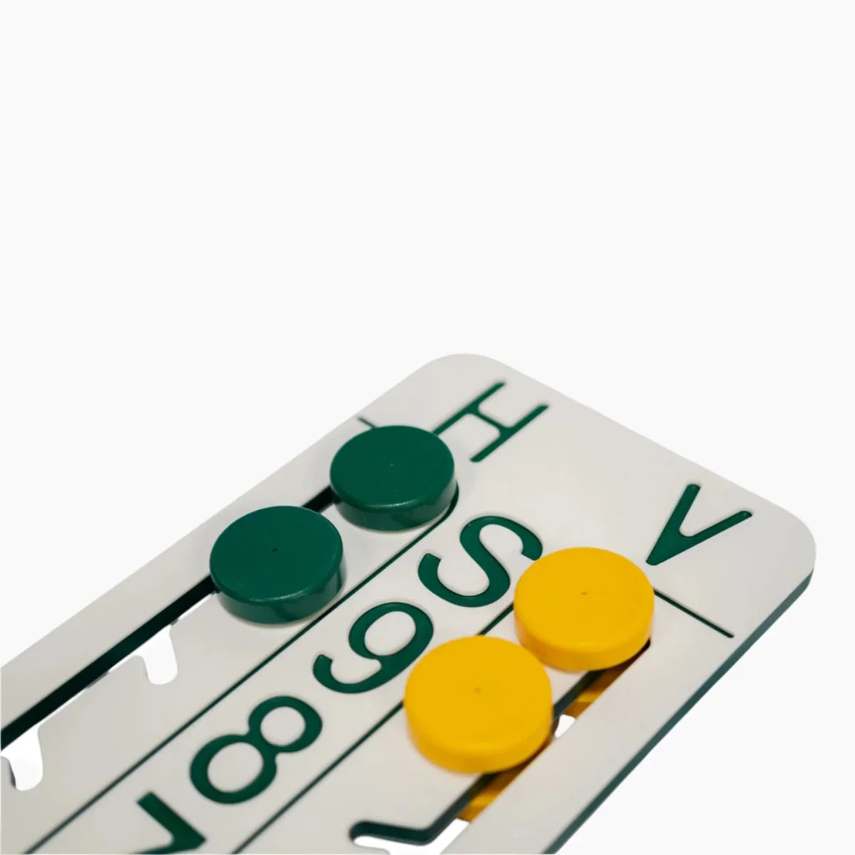 Bocce for recreational players with backyard scoreboard