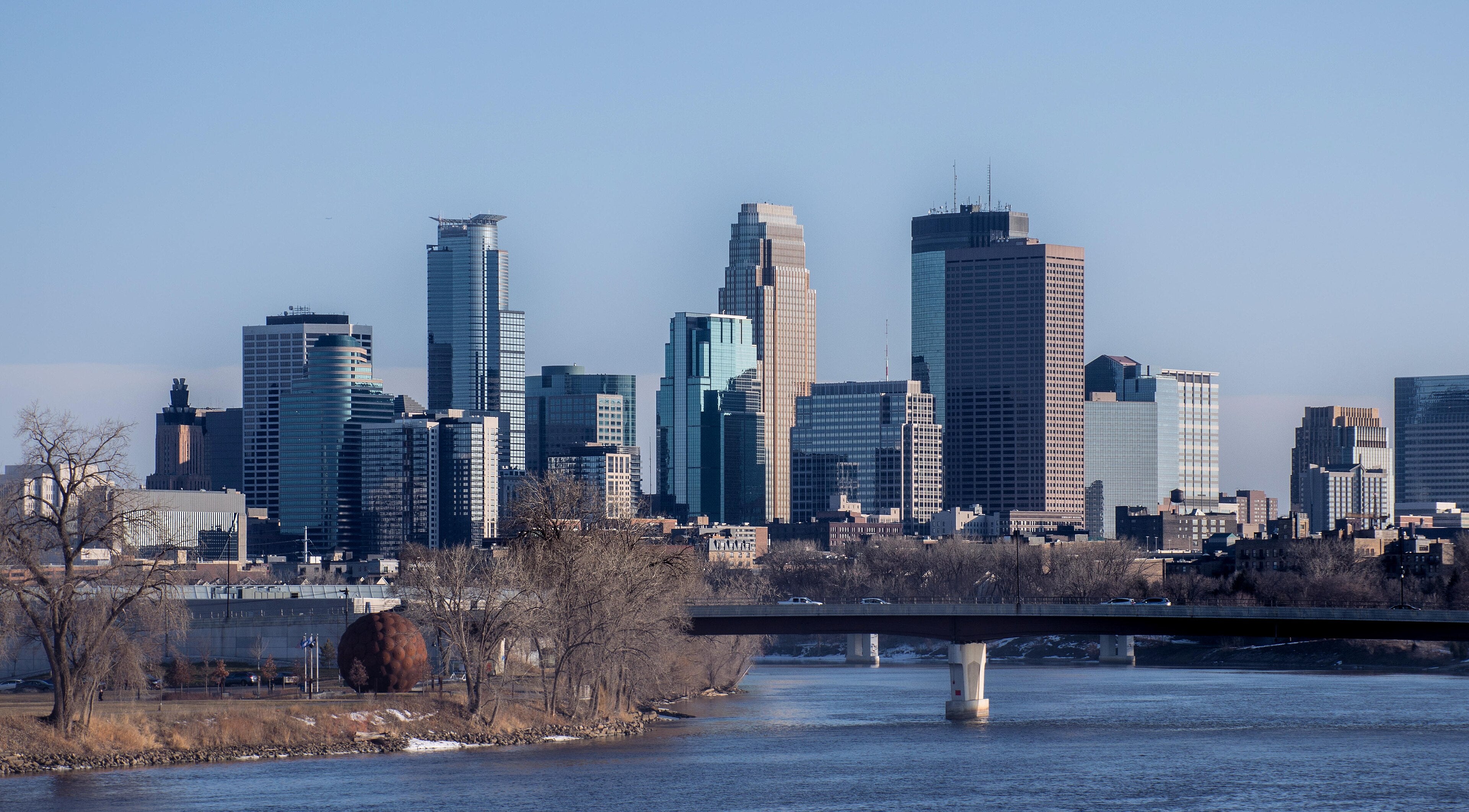Minneapolis skyline summer view