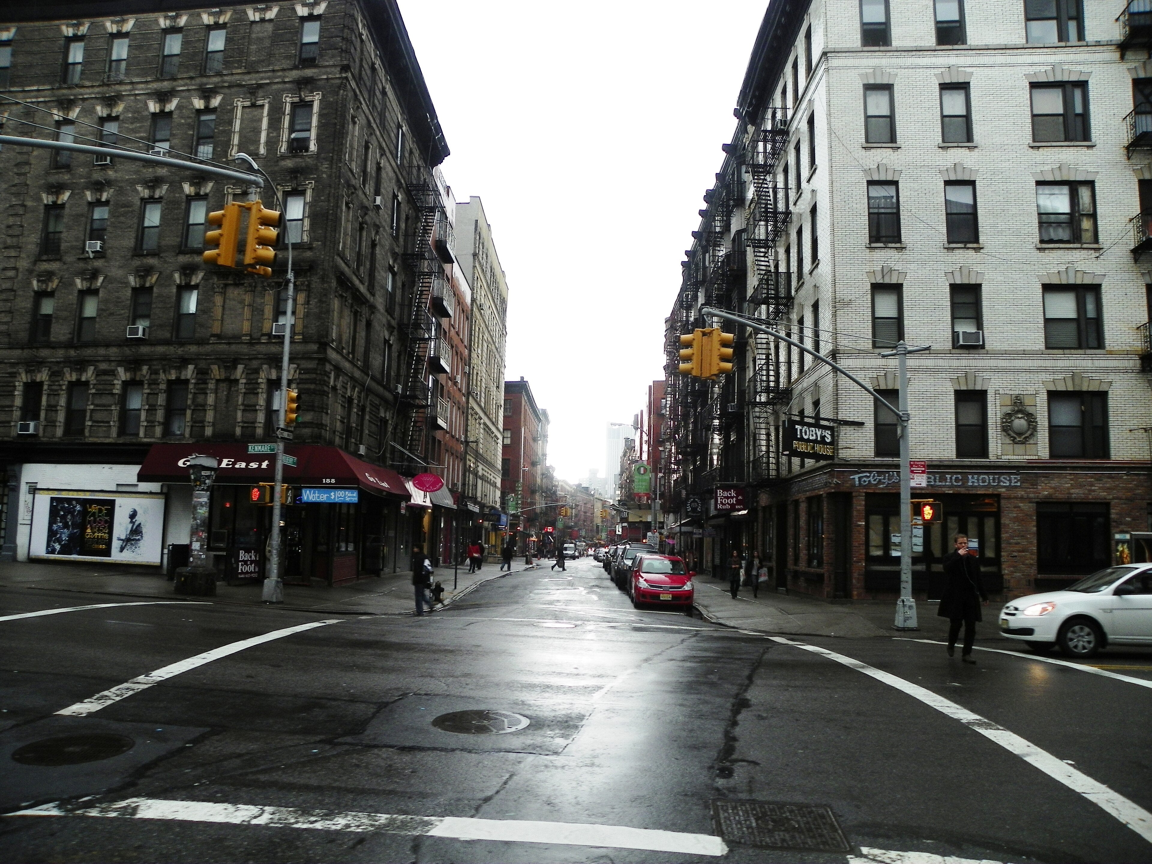Mulberry Street in Little Italy, the historic Manhattan heart of New York City Italian-American culture and bocce