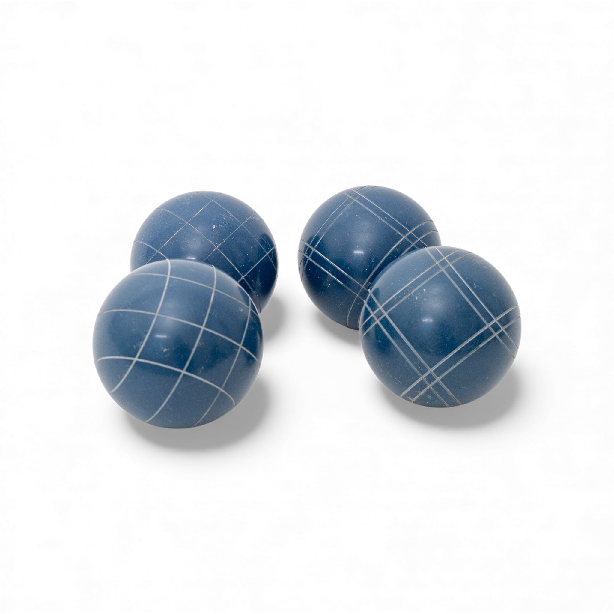 107 mm blue solid color bocce balls, the friendly starter pick for first-time players