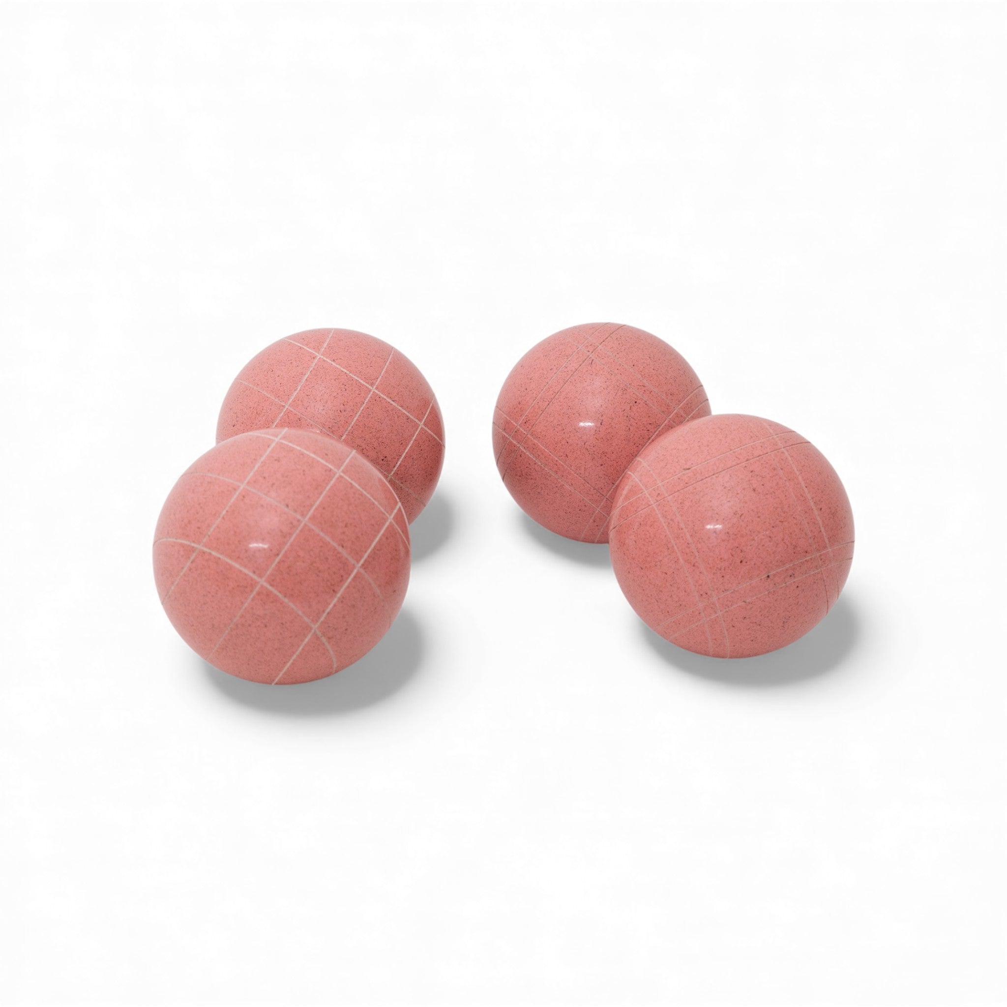 Pink solid color bocce ball set as anniversary gift