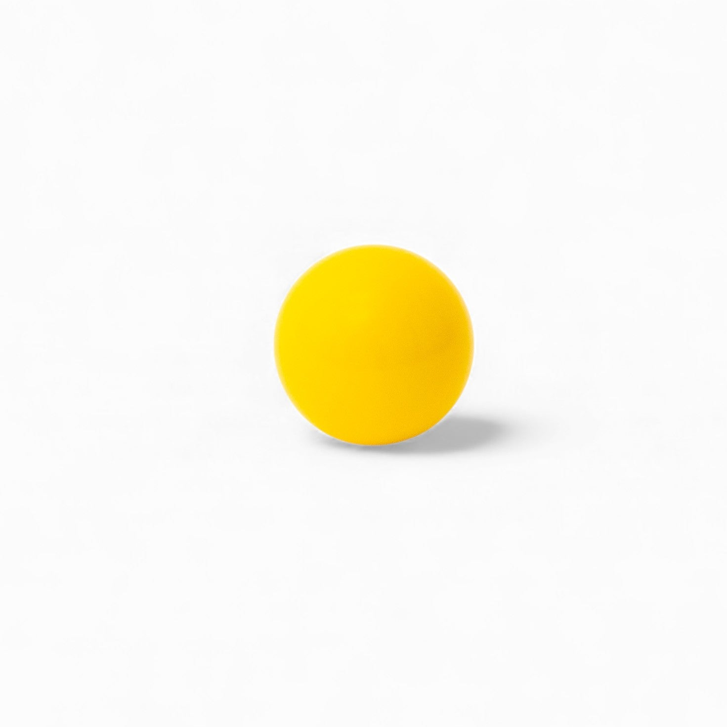 Yellow bocce pallino close up