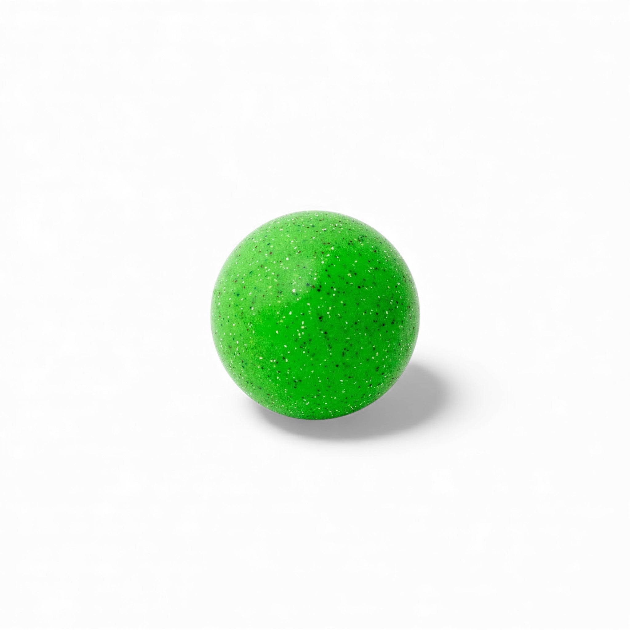 Neon glow bocce ball close up