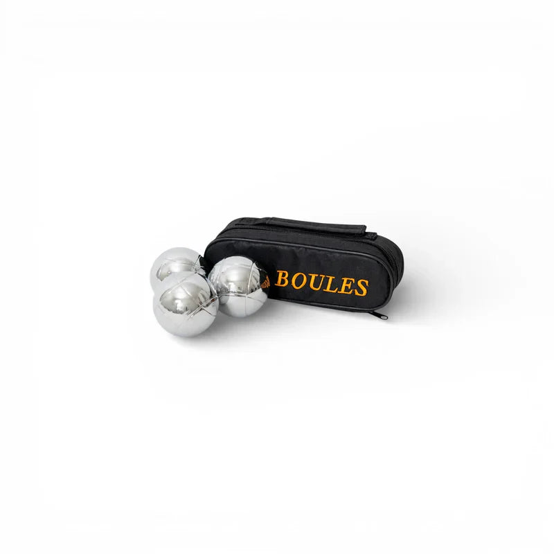 73 mm metal pétanque boules 3-set bundle, the entry-tier introduction to French metal bocce