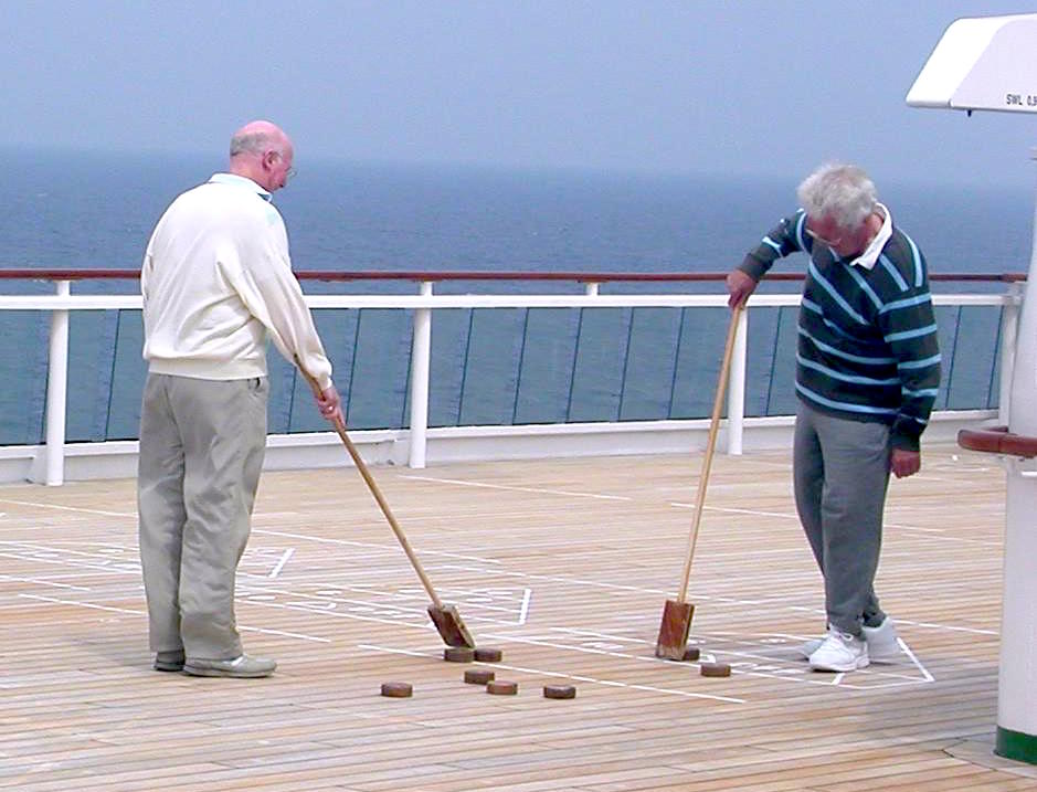 Deck shuffleboard court comparison