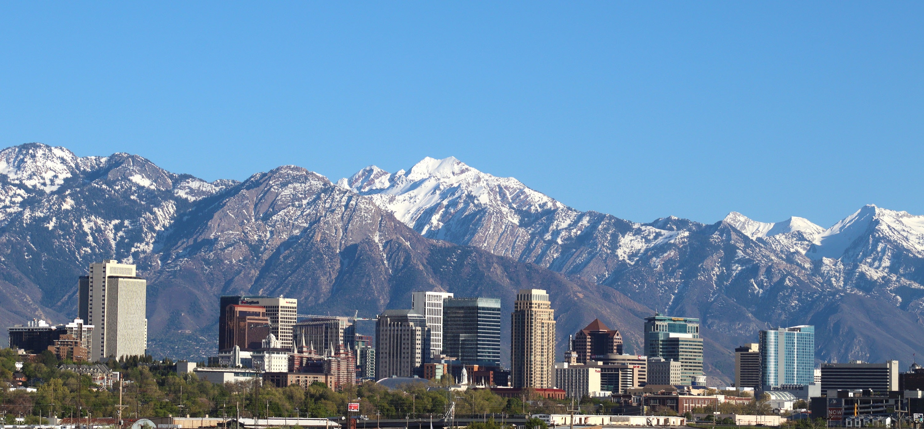 Salt Lake City skyline view