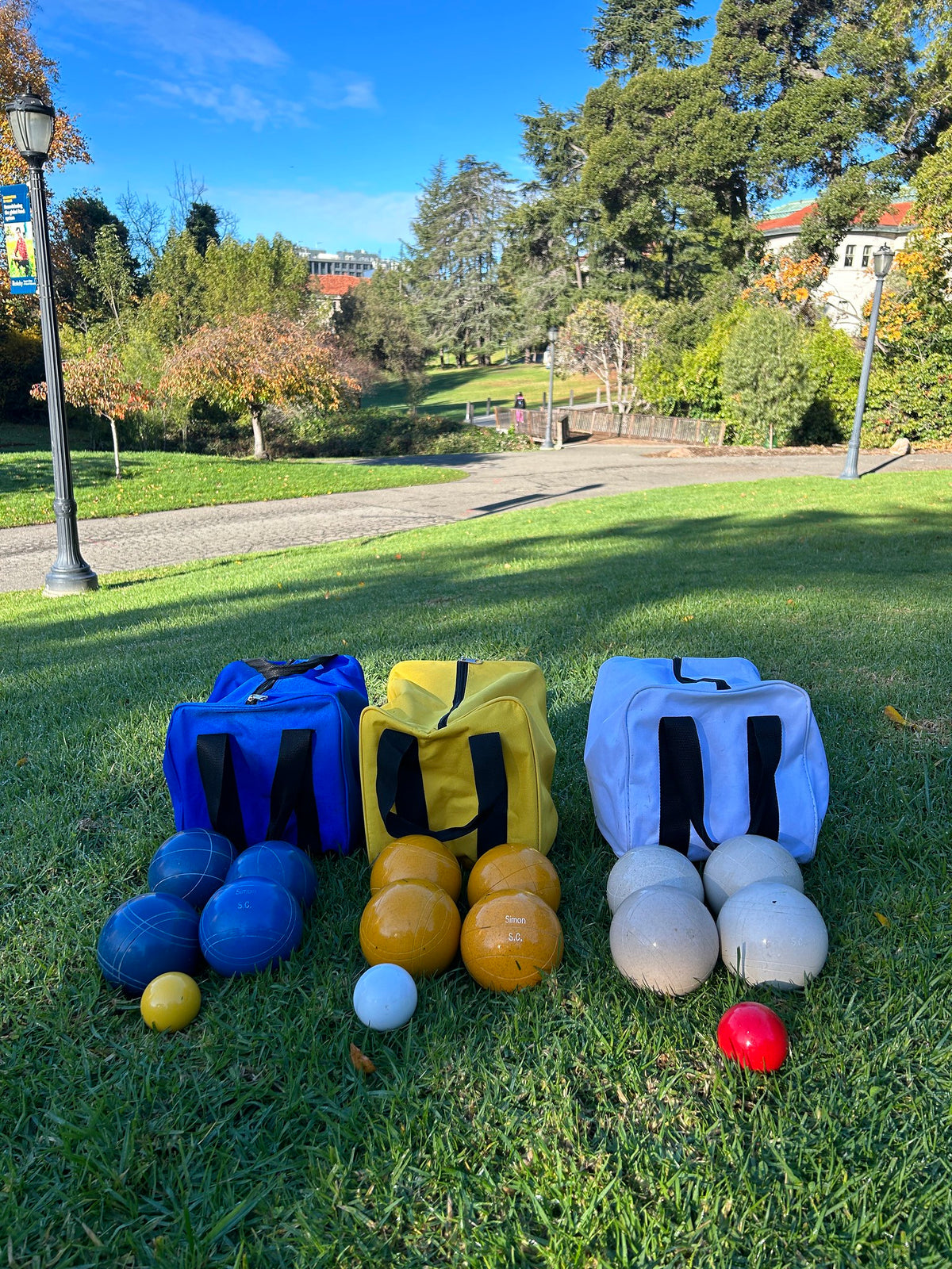 110 mm Custom 4 Ball Bocce Set for 1-2 Players