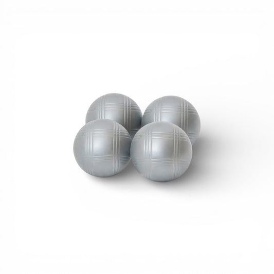 73mm Metal/Petanque Boules 4-Ball Set Nickel