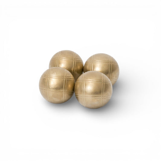 73mm Metal/Petanque Boules 4-Ball Set Sandblasted Chrome