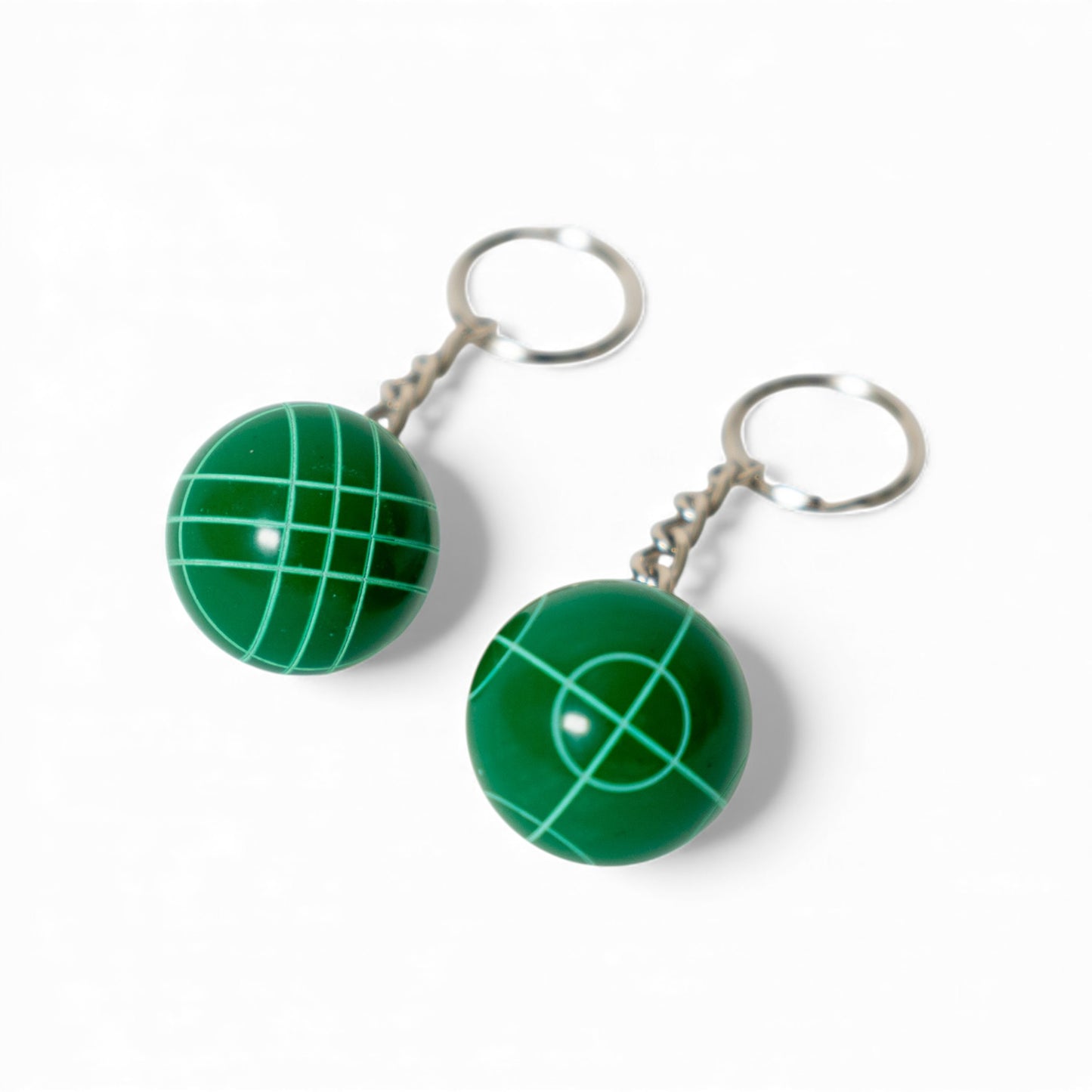 Green Bocce Keychain