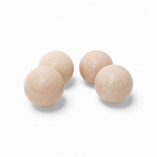 107 mm White Solid Color 4-Ball Set