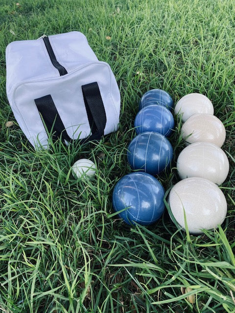 Dallas Cowboys NFL Team, 110 Epco Tournament Blue and White Bocce Balls with Pallino and White  Bag