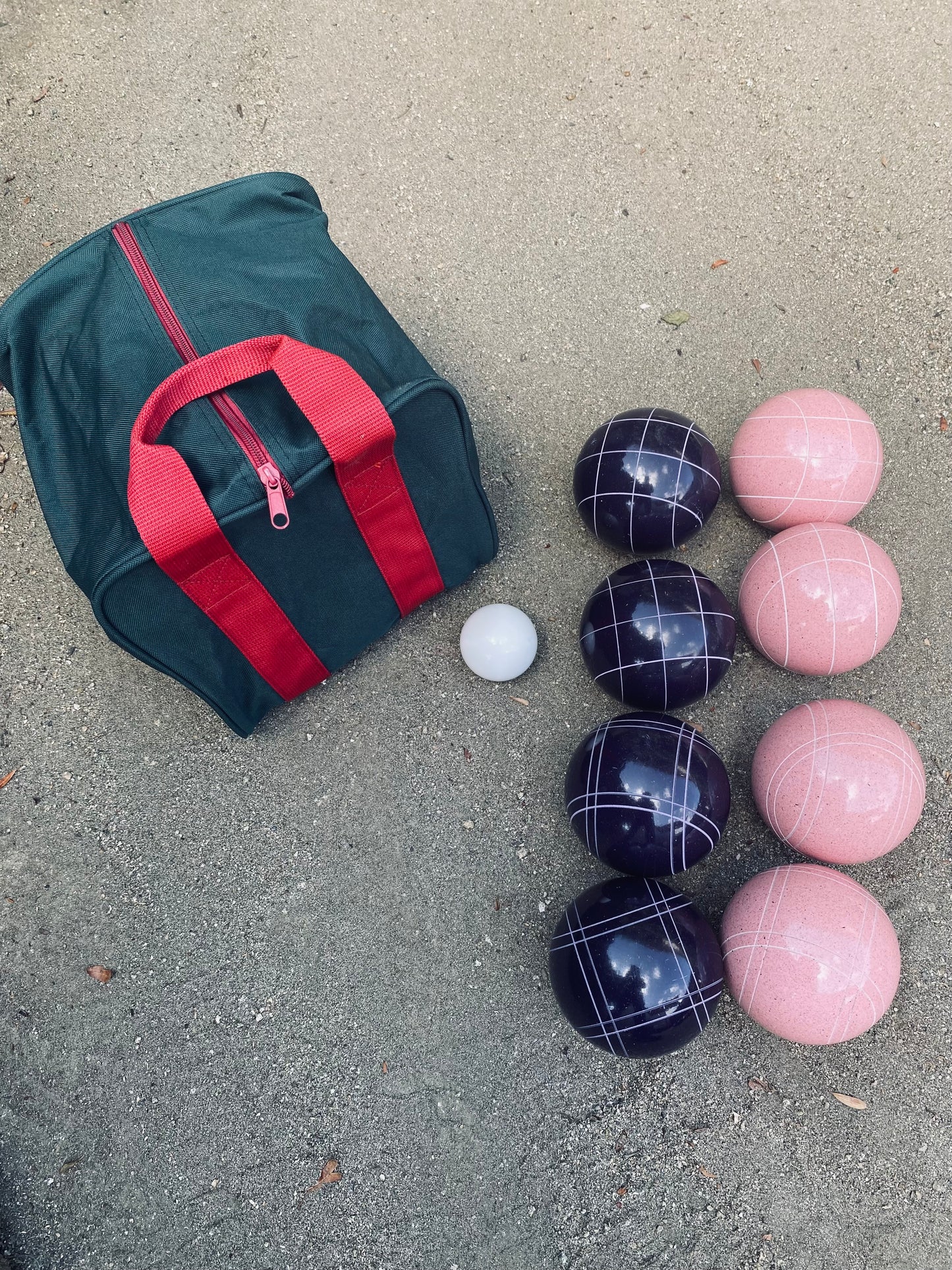 EPCO 107mm Tournament Quality Professional 8 ball Bocce Ball Set, Pink/Purple Balls Bag Included