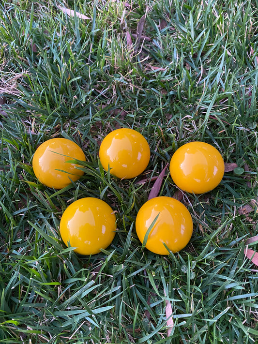 Yellow Pallinos for Bocce Ball Set