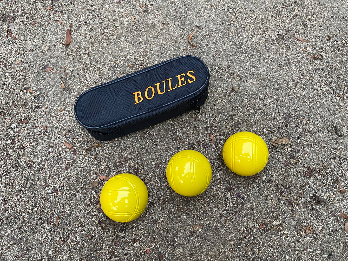 Yellow 3 Boule Set