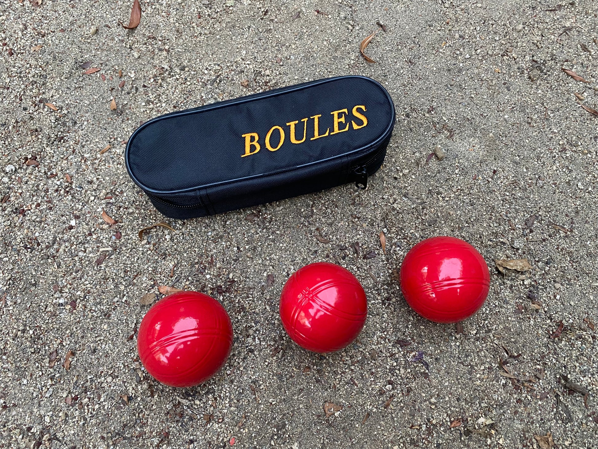 Red 3 Boule Set