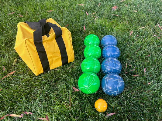 Brazil- Yellow, Green and Blue with 110mm EPCO tournament bocce balls